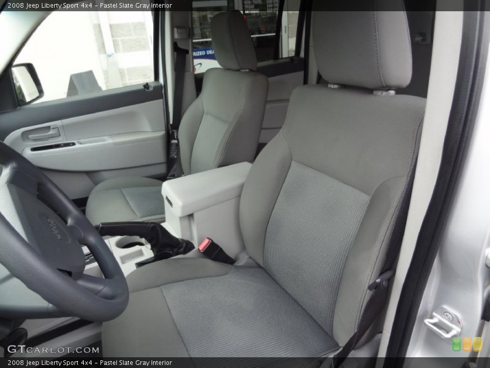 Pastel Slate Gray Interior Front Seat for the 2008 Jeep Liberty Sport 4x4 #77900794