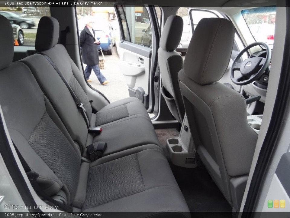 Pastel Slate Gray Interior Rear Seat for the 2008 Jeep Liberty Sport 4x4 #77900953