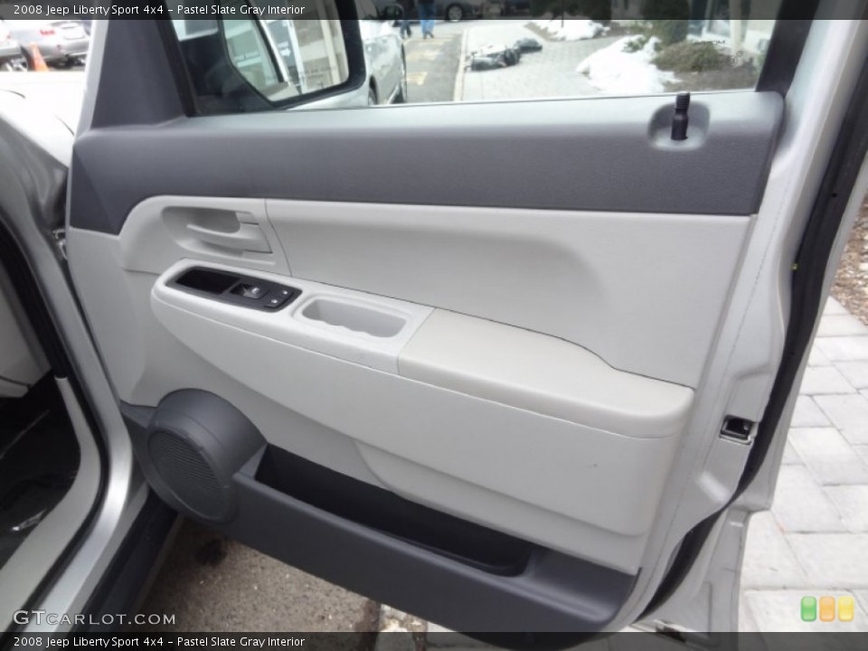 Pastel Slate Gray Interior Door Panel for the 2008 Jeep Liberty Sport 4x4 #77901010