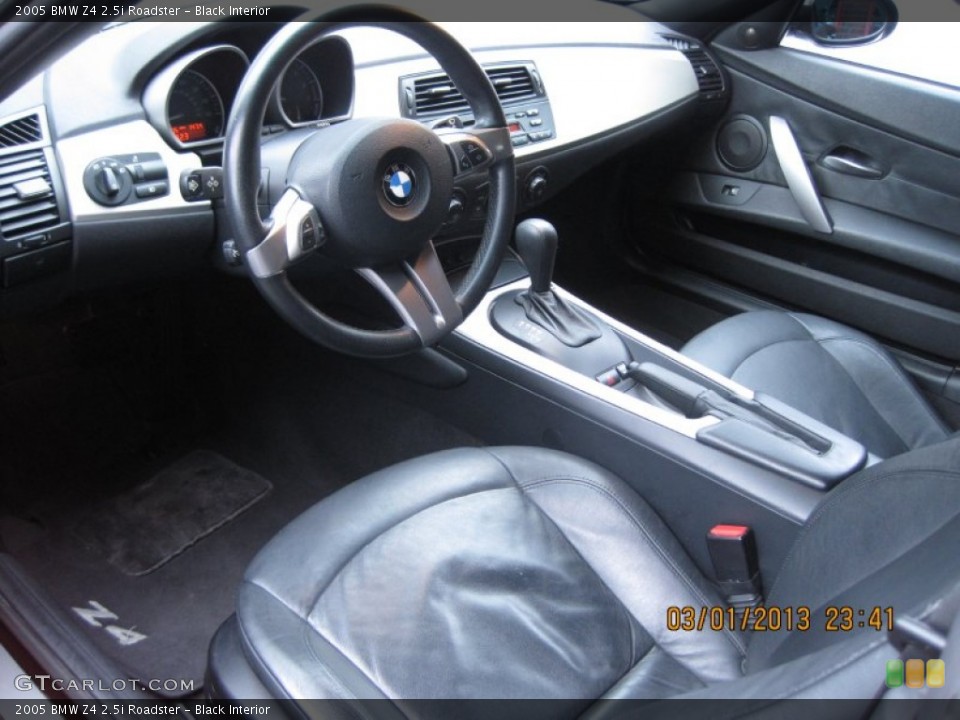 Black 2005 BMW Z4 Interiors