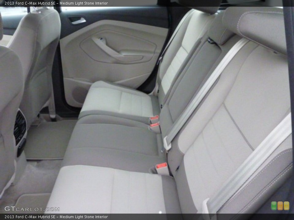 Medium Light Stone Interior Rear Seat for the 2013 Ford C-Max Hybrid SE #77902141
