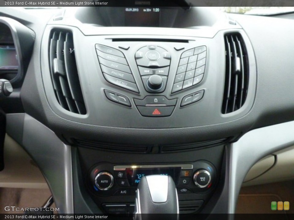 Medium Light Stone Interior Controls for the 2013 Ford C-Max Hybrid SE #77902215