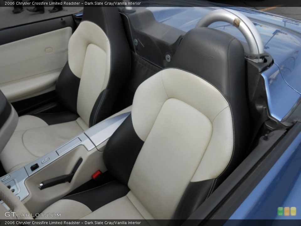 Dark Slate Gray/Vanilla Interior Front Seat for the 2006 Chrysler Crossfire Limited Roadster #77902858