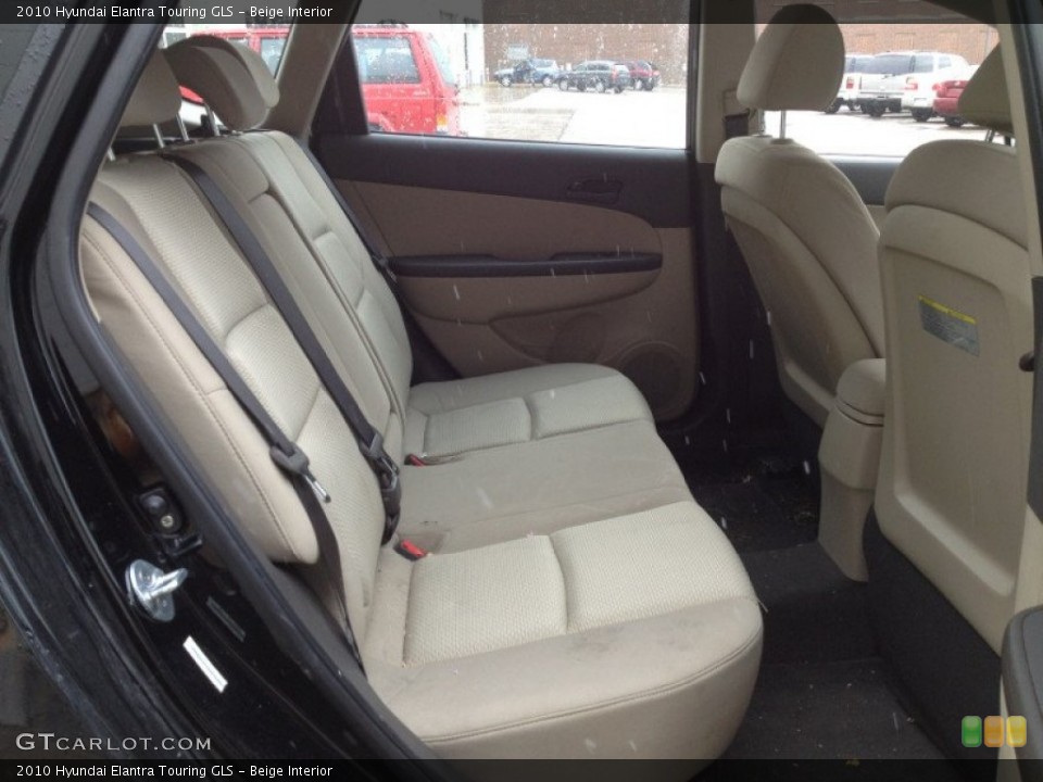 Beige Interior Rear Seat for the 2010 Hyundai Elantra Touring GLS #77903452
