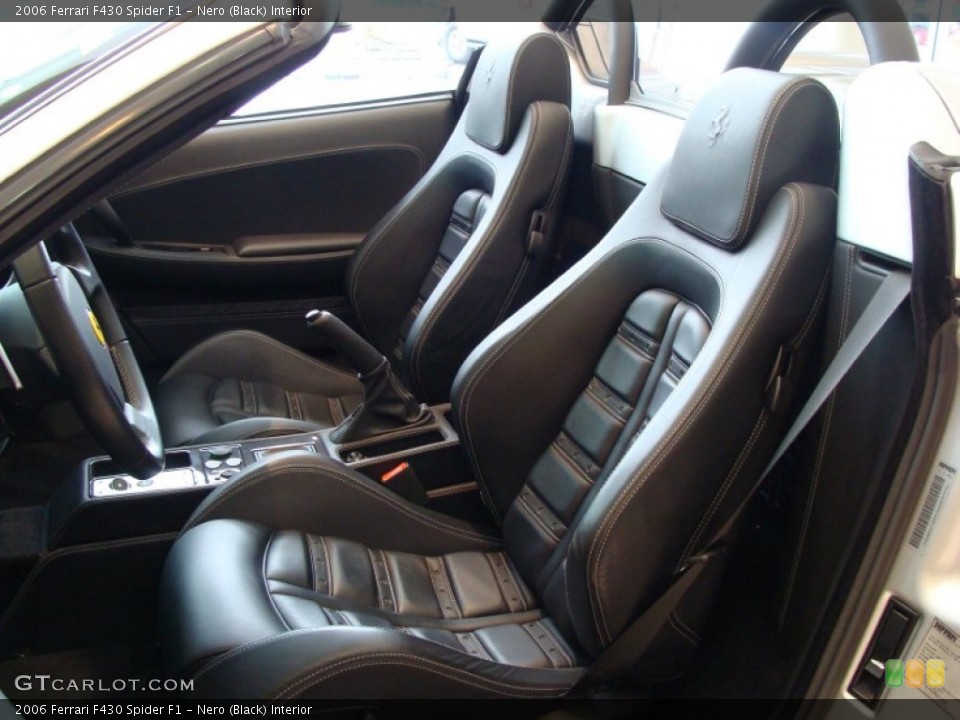 Nero (Black) Interior Front Seat for the 2006 Ferrari F430 Spider F1 #77903605