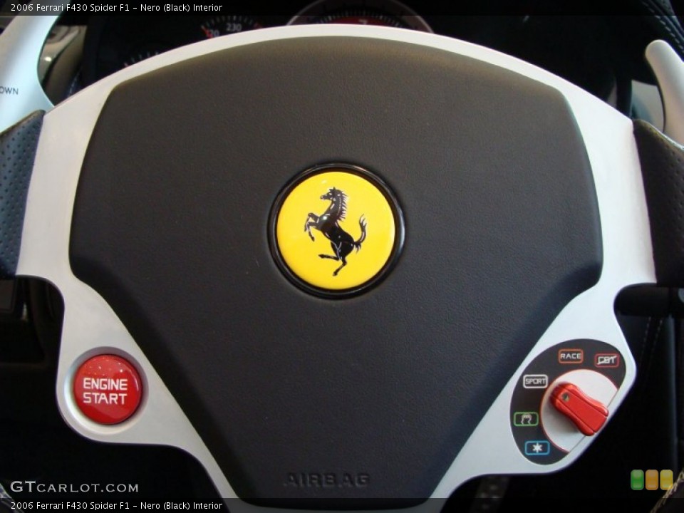 Nero (Black) Interior Steering Wheel for the 2006 Ferrari F430 Spider F1 #77903836