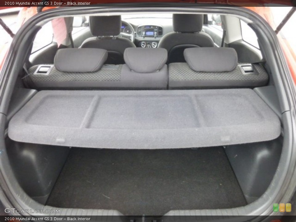 Black Interior Trunk for the 2010 Hyundai Accent GS 3 Door #77904143