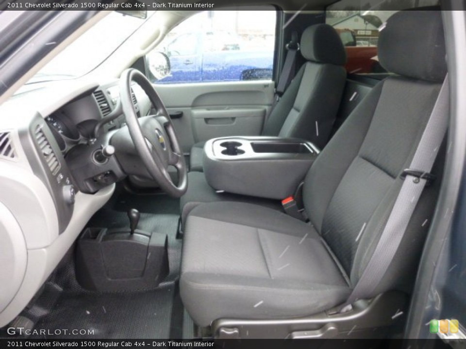 Dark Titanium Interior Front Seat for the 2011 Chevrolet Silverado 1500 Regular Cab 4x4 #77904742
