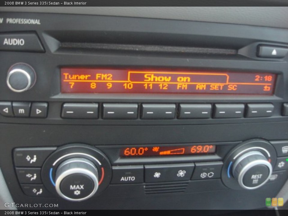 Black Interior Controls for the 2008 BMW 3 Series 335i Sedan #77905498