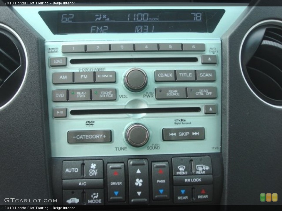 Beige Interior Controls for the 2010 Honda Pilot Touring #77906155