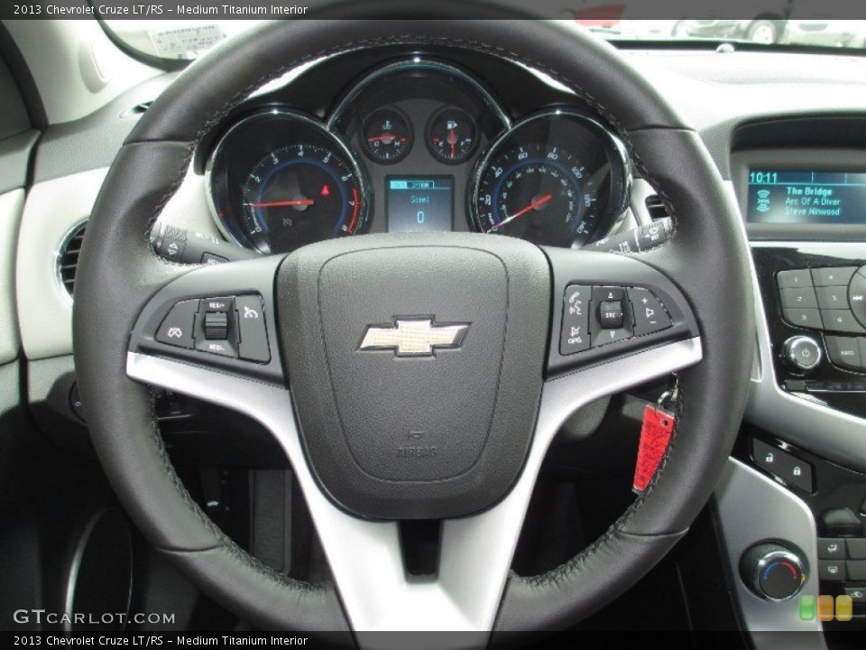 Medium Titanium Interior Steering Wheel for the 2013 Chevrolet Cruze LT/RS #77907252