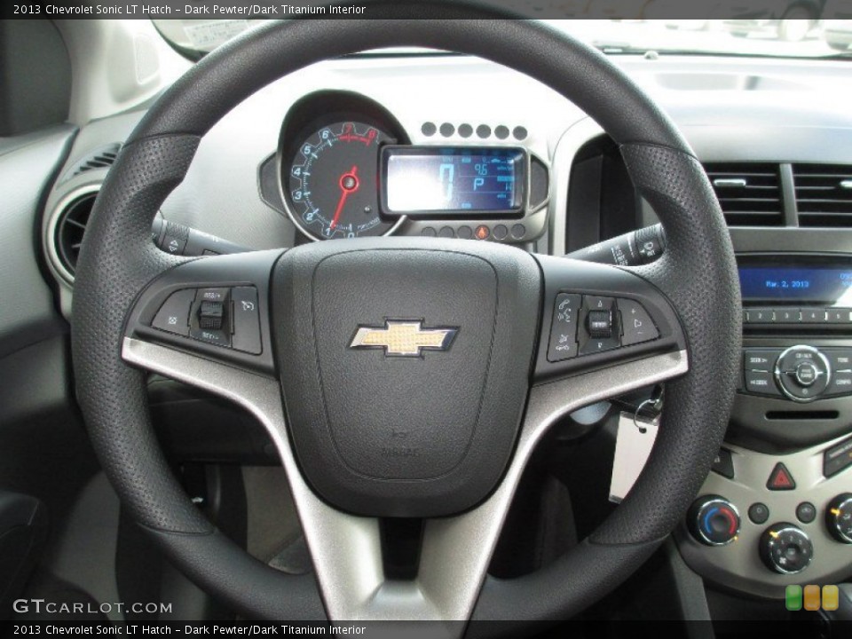 Dark Pewter/Dark Titanium Interior Steering Wheel for the 2013 Chevrolet Sonic LT Hatch #77907661