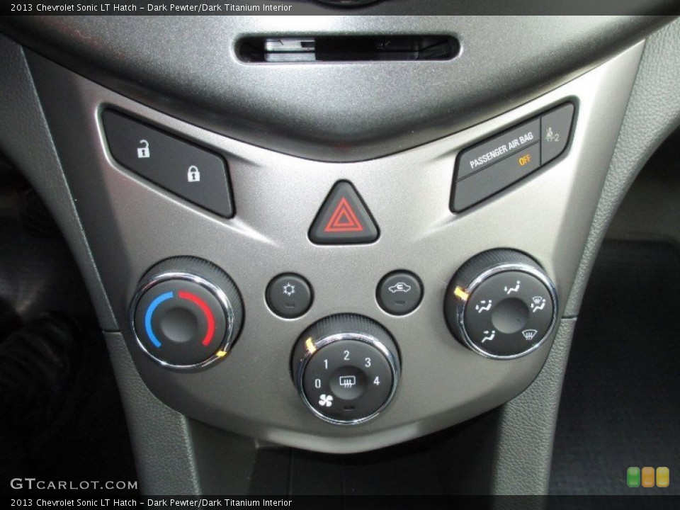Dark Pewter/Dark Titanium Interior Controls for the 2013 Chevrolet Sonic LT Hatch #77907692