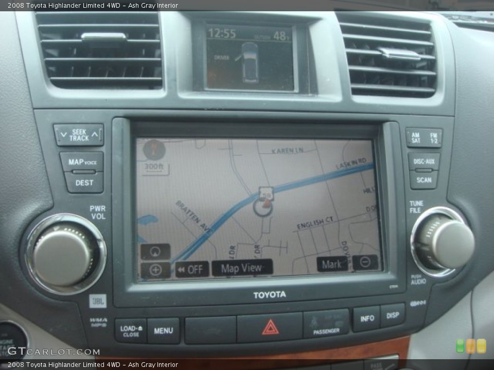 Ash Gray Interior Navigation for the 2008 Toyota Highlander Limited 4WD #77907693