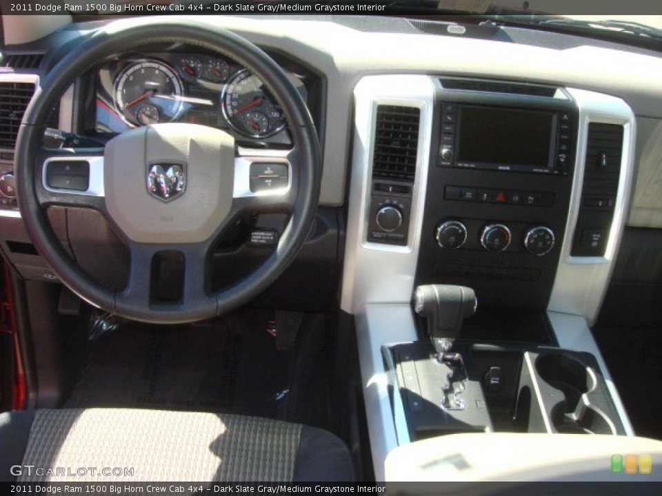 Dark Slate Gray/Medium Graystone Interior Dashboard for the 2011 Dodge Ram 1500 Big Horn Crew Cab 4x4 #77908045