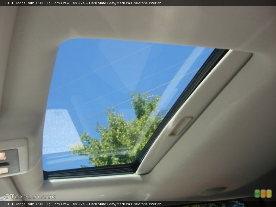 Dark Slate Gray/Medium Graystone Interior Sunroof for the 2011 Dodge Ram 1500 Big Horn Crew Cab 4x4 #77908057