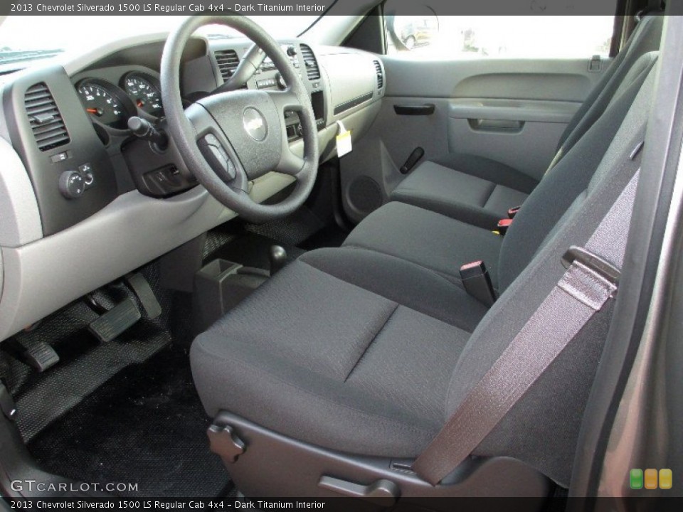 Dark Titanium Interior Prime Interior for the 2013 Chevrolet Silverado 1500 LS Regular Cab 4x4 #77909350