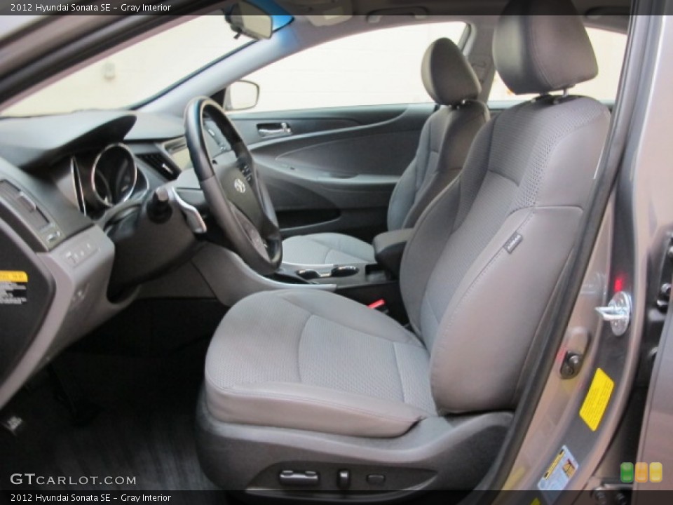 Gray Interior Front Seat for the 2012 Hyundai Sonata SE #77909938