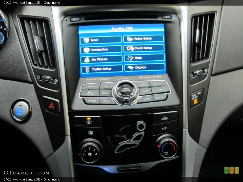 Gray Interior Controls for the 2012 Hyundai Sonata SE #77910145