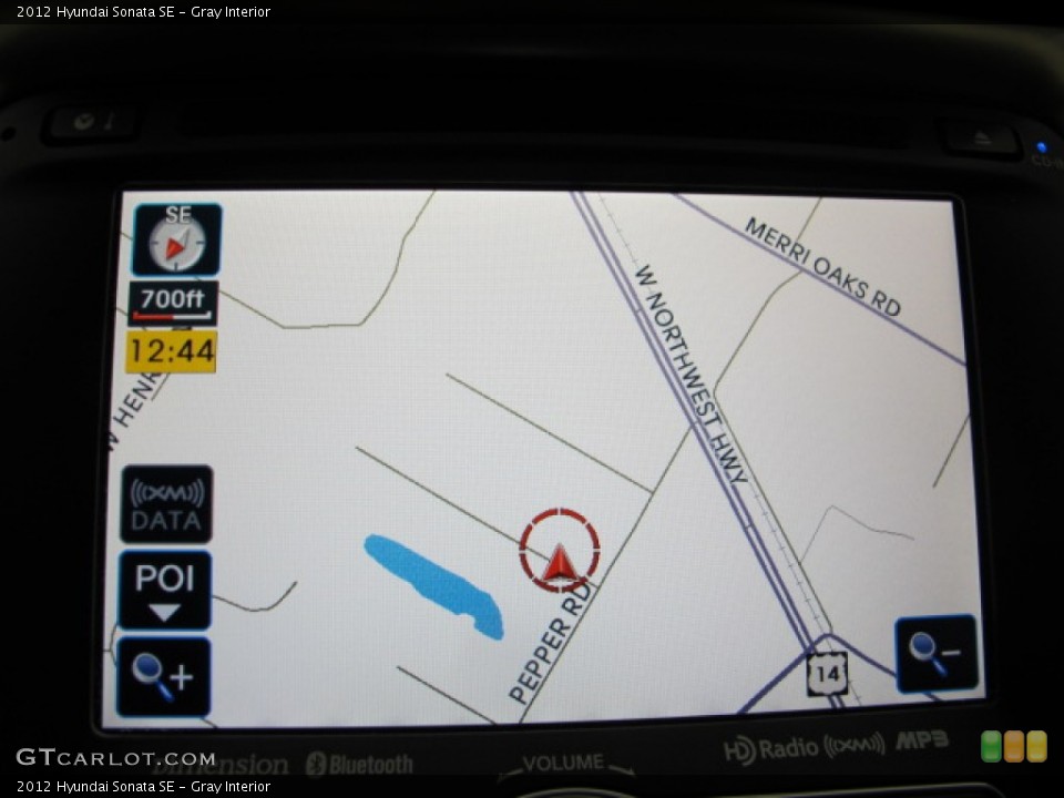 Gray Interior Navigation for the 2012 Hyundai Sonata SE #77910178