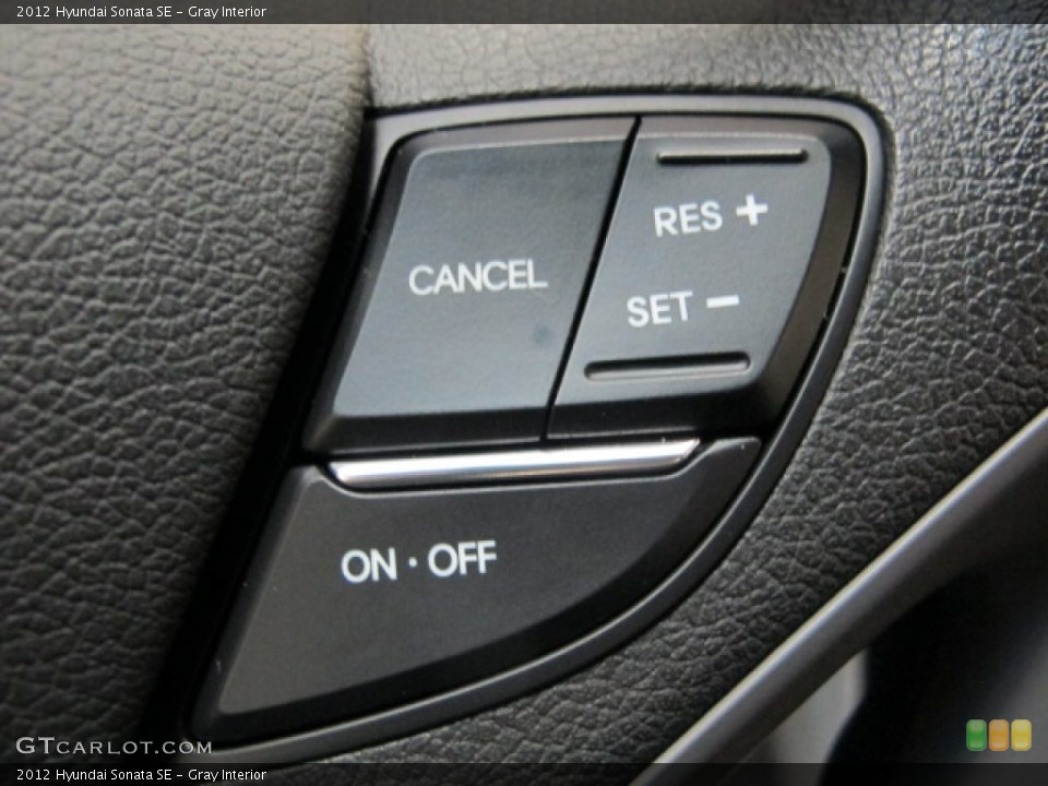 Gray Interior Controls for the 2012 Hyundai Sonata SE #77910237