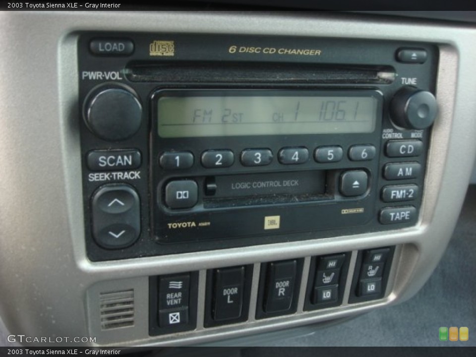 Gray Interior Audio System for the 2003 Toyota Sienna XLE #77910445