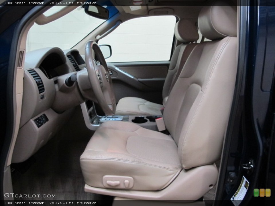 Cafe Latte Interior Front Seat for the 2008 Nissan Pathfinder SE V8 4x4 #77910622