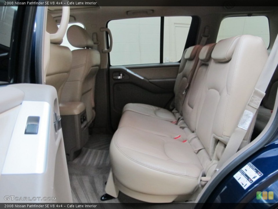 Cafe Latte Interior Rear Seat for the 2008 Nissan Pathfinder SE V8 4x4 #77910640