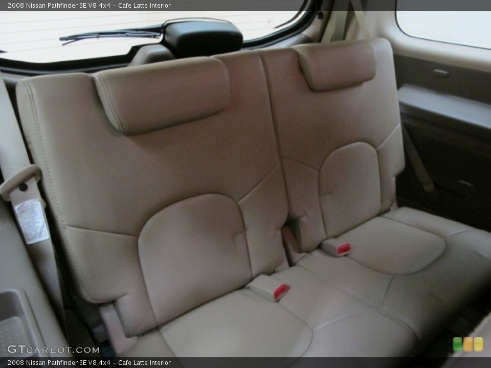 Cafe Latte Interior Rear Seat for the 2008 Nissan Pathfinder SE V8 4x4 #77910670
