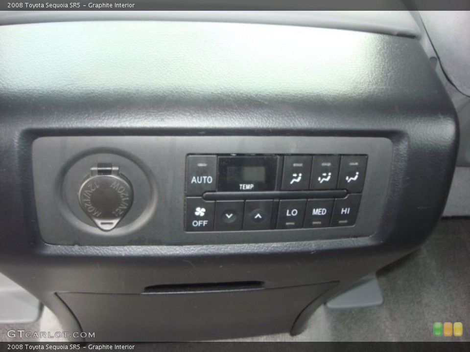 Graphite Interior Controls for the 2008 Toyota Sequoia SR5 #77911117