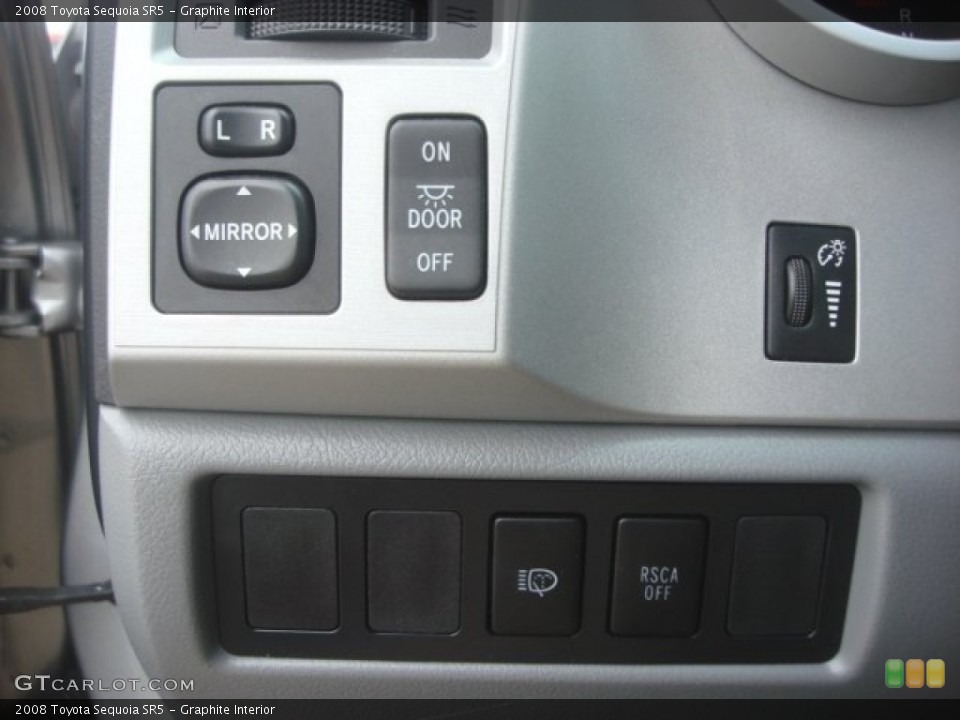 Graphite Interior Controls for the 2008 Toyota Sequoia SR5 #77911243