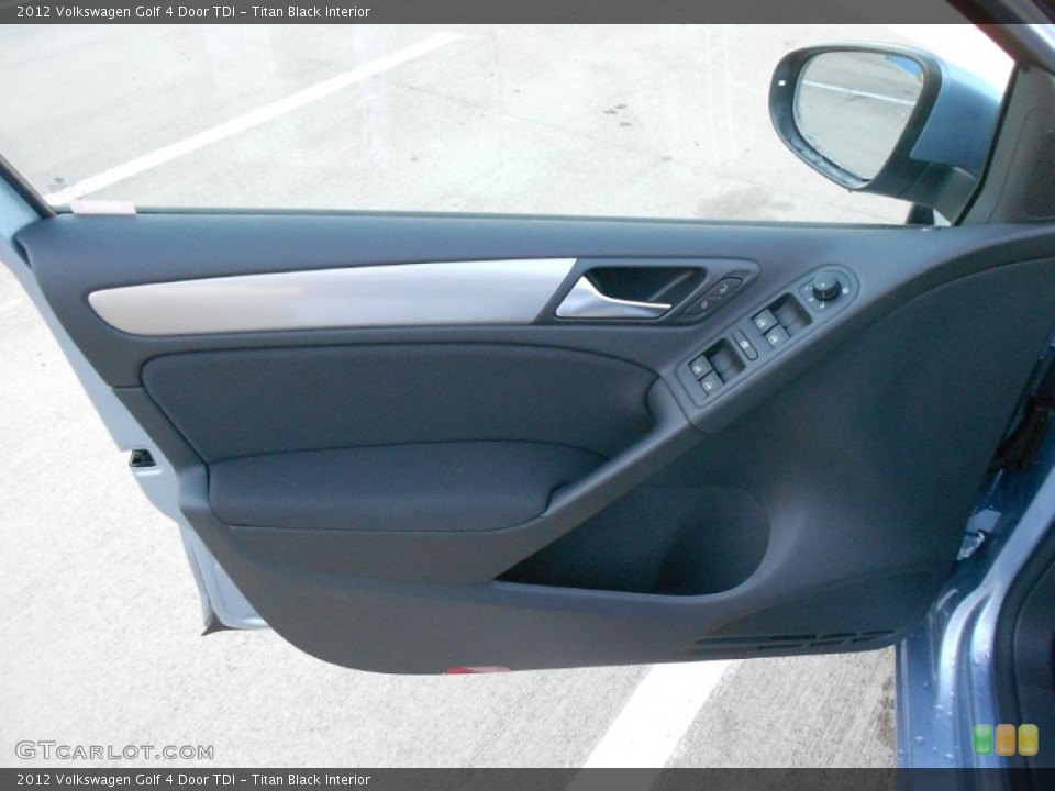 Titan Black Interior Door Panel for the 2012 Volkswagen Golf 4 Door TDI #77911622