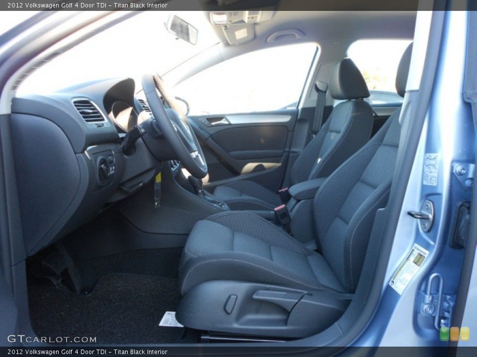 Titan Black Interior Photo for the 2012 Volkswagen Golf 4 Door TDI #77911639
