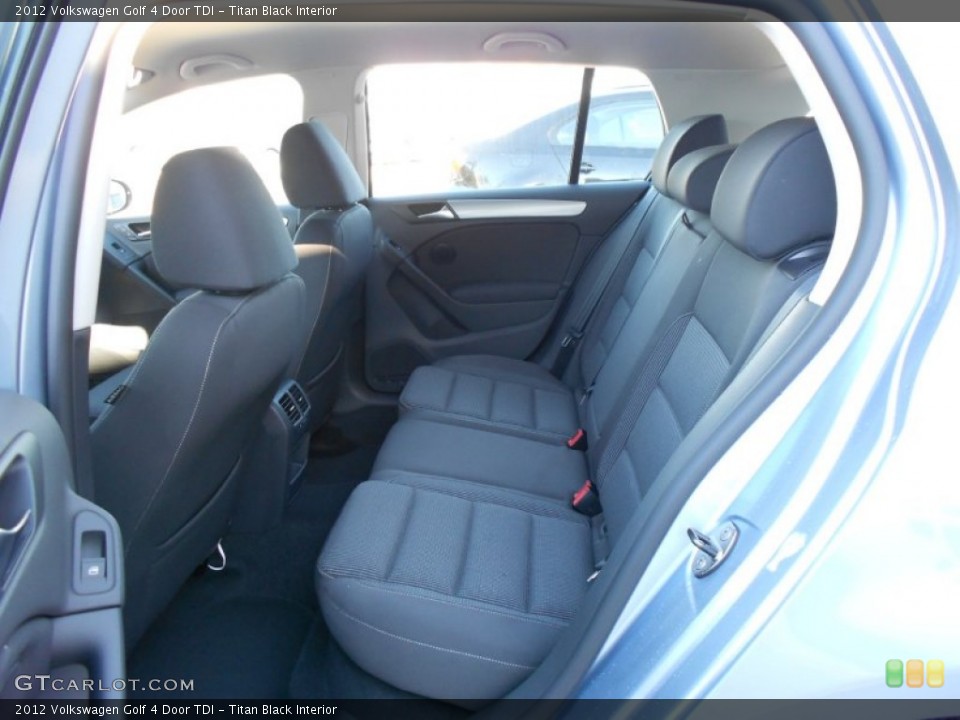 Titan Black Interior Rear Seat for the 2012 Volkswagen Golf 4 Door TDI #77911684