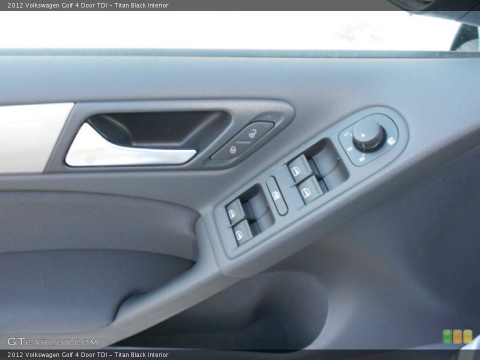 Titan Black Interior Controls for the 2012 Volkswagen Golf 4 Door TDI #77911798