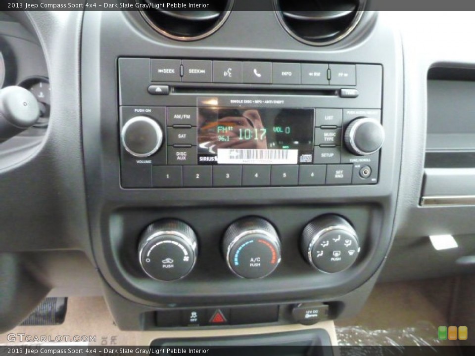 Dark Slate Gray/Light Pebble Interior Controls for the 2013 Jeep Compass Sport 4x4 #77911900