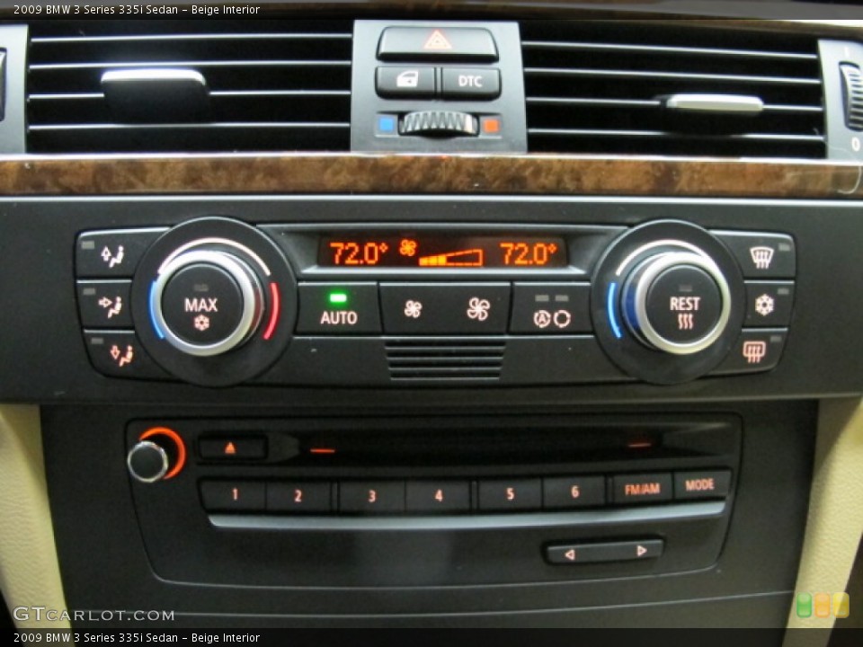 Beige Interior Controls for the 2009 BMW 3 Series 335i Sedan #77913646