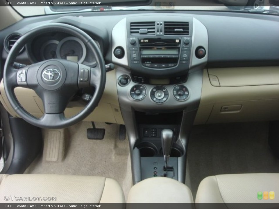 Sand Beige Interior Dashboard for the 2010 Toyota RAV4 Limited V6 4WD #77913763