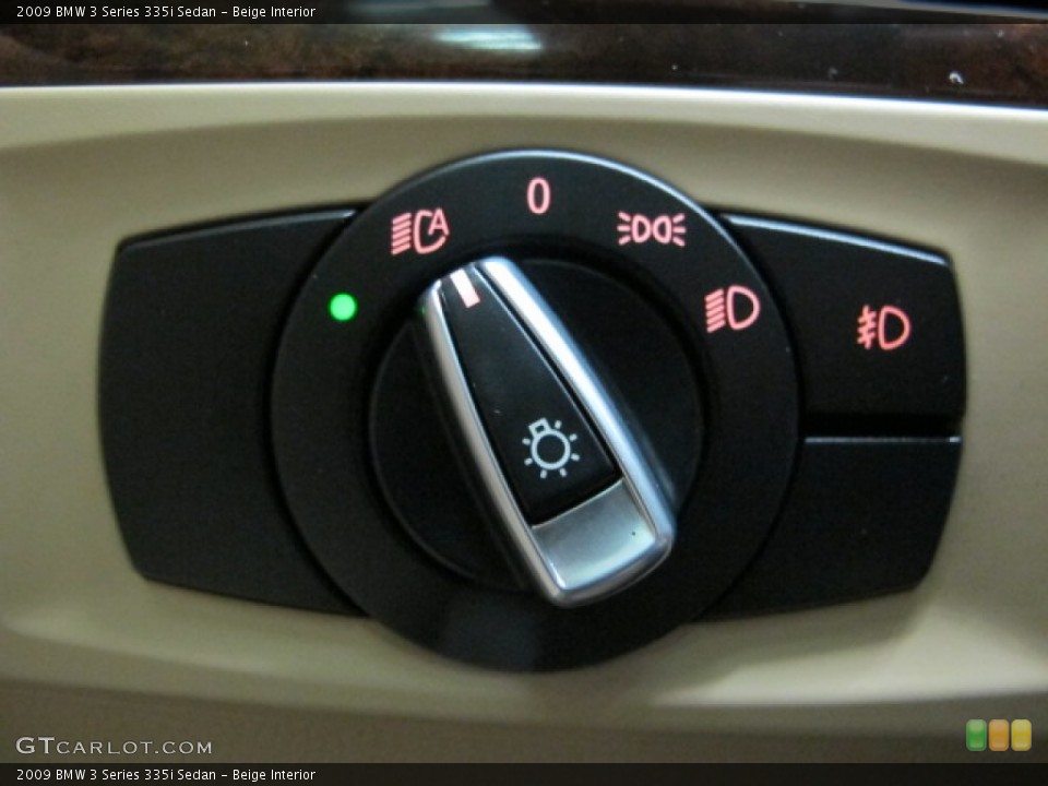 Beige Interior Controls for the 2009 BMW 3 Series 335i Sedan #77913766