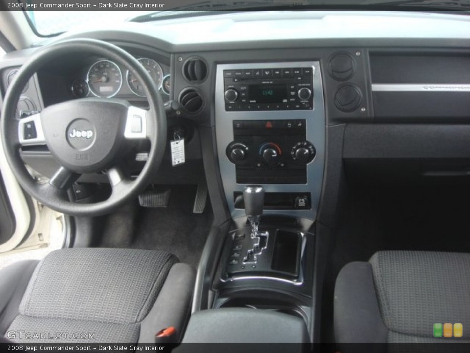 Dark Slate Gray Interior Dashboard for the 2008 Jeep Commander Sport #77914132