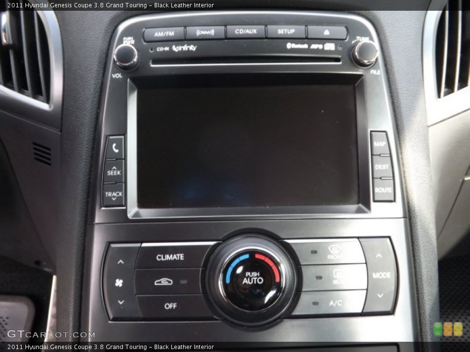 Black Leather Interior Controls for the 2011 Hyundai Genesis Coupe 3.8 Grand Touring #77914450