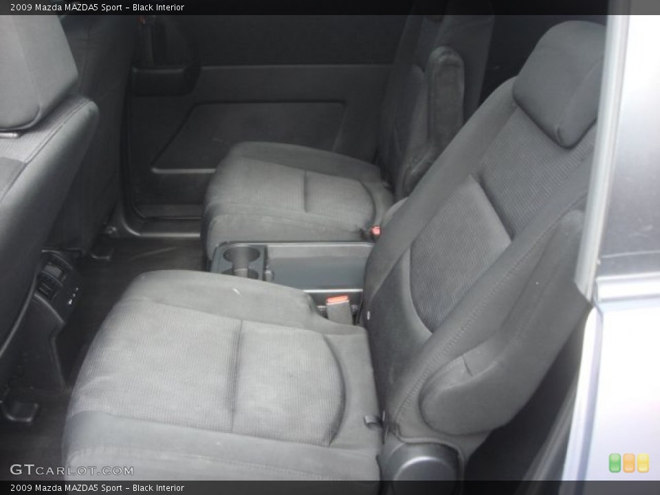 Black Interior Rear Seat for the 2009 Mazda MAZDA5 Sport #77915020