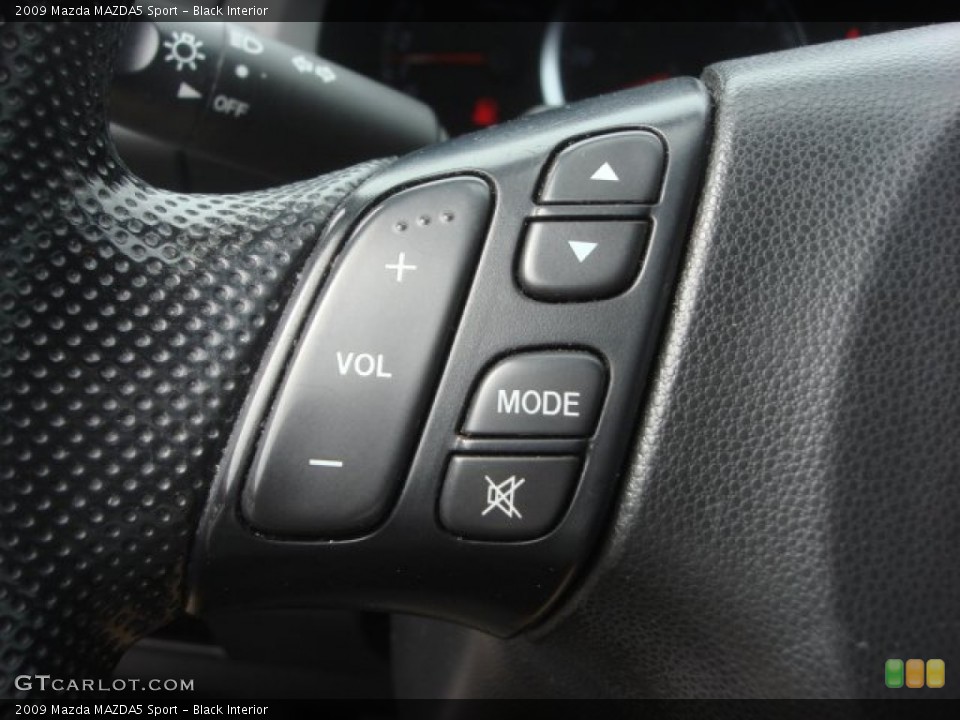 Black Interior Controls for the 2009 Mazda MAZDA5 Sport #77915152