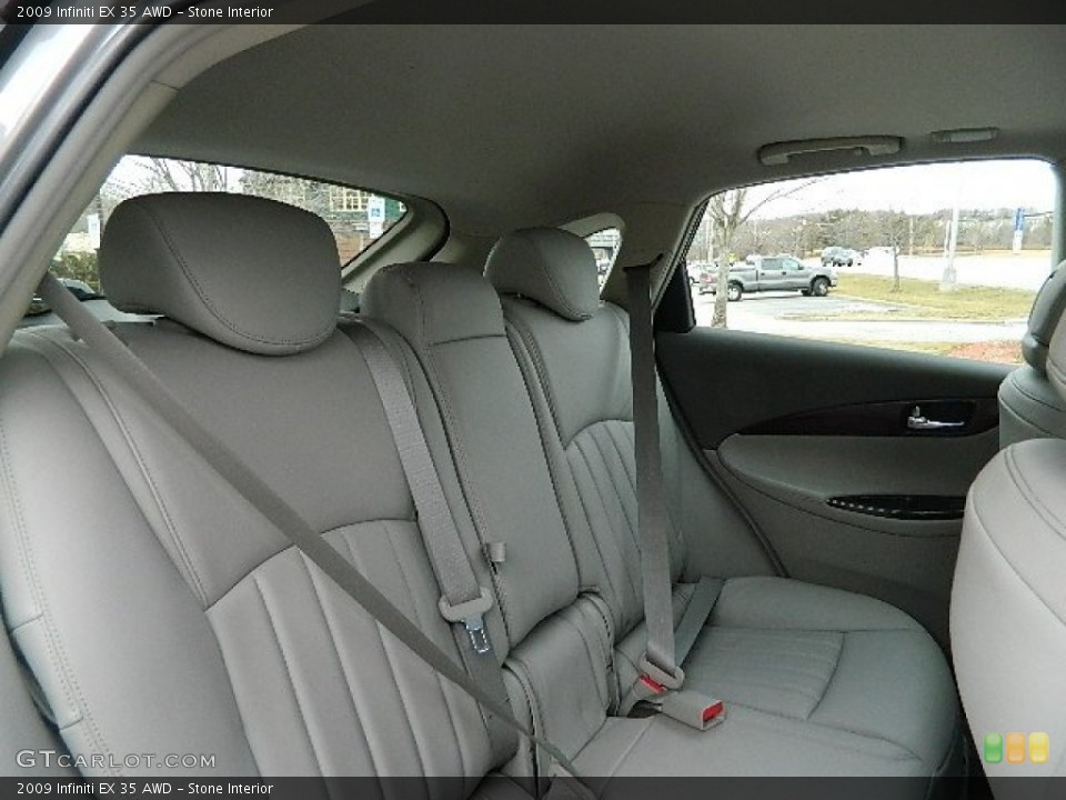 Stone Interior Rear Seat for the 2009 Infiniti EX 35 AWD #77916331