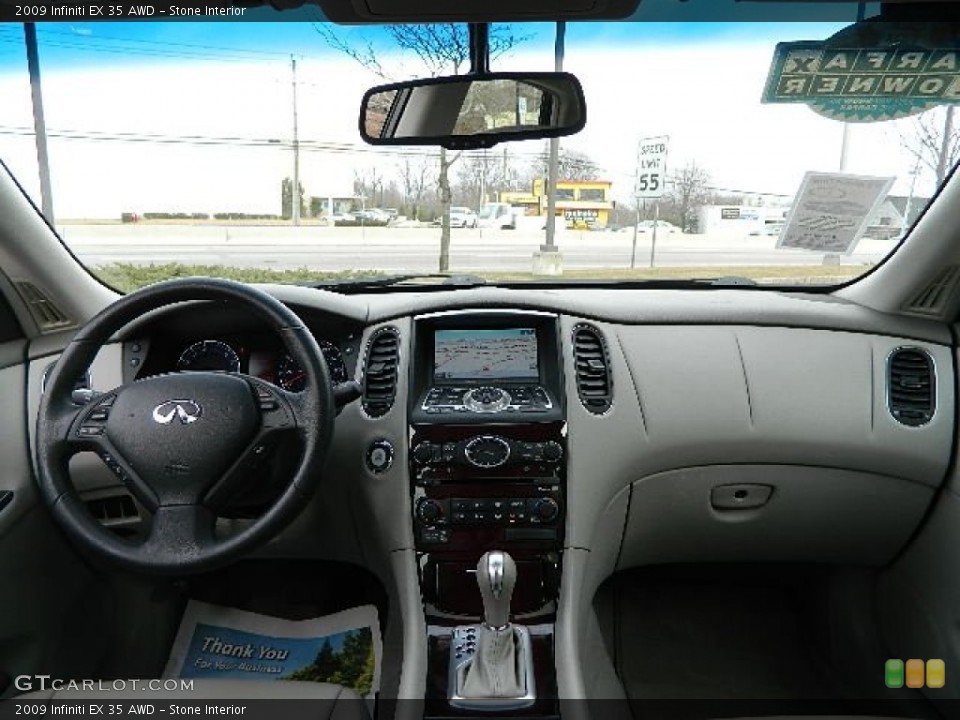 Stone Interior Dashboard for the 2009 Infiniti EX 35 AWD #77916348
