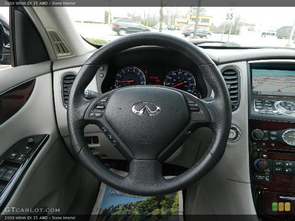 Stone Interior Steering Wheel for the 2009 Infiniti EX 35 AWD #77916361