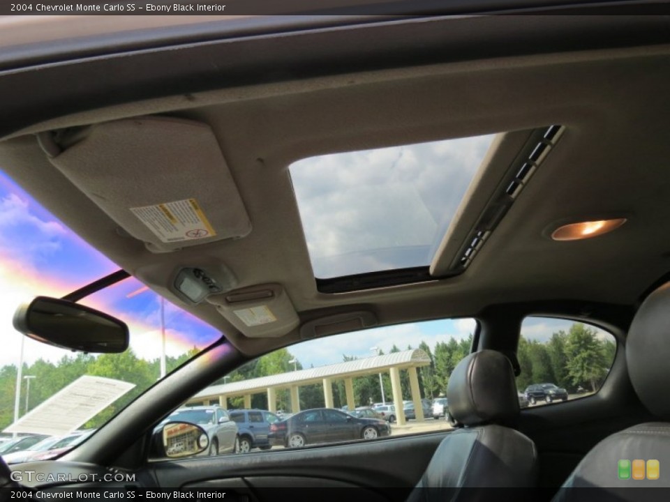 Ebony Black Interior Sunroof for the 2004 Chevrolet Monte Carlo SS #77916718