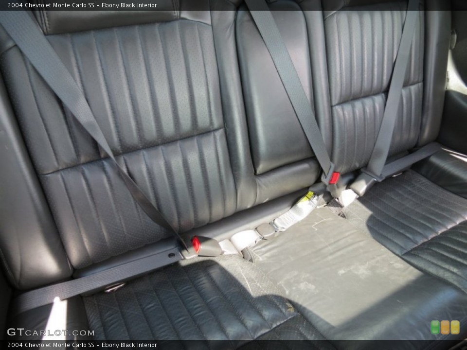 Ebony Black Interior Rear Seat for the 2004 Chevrolet Monte Carlo SS #77916759