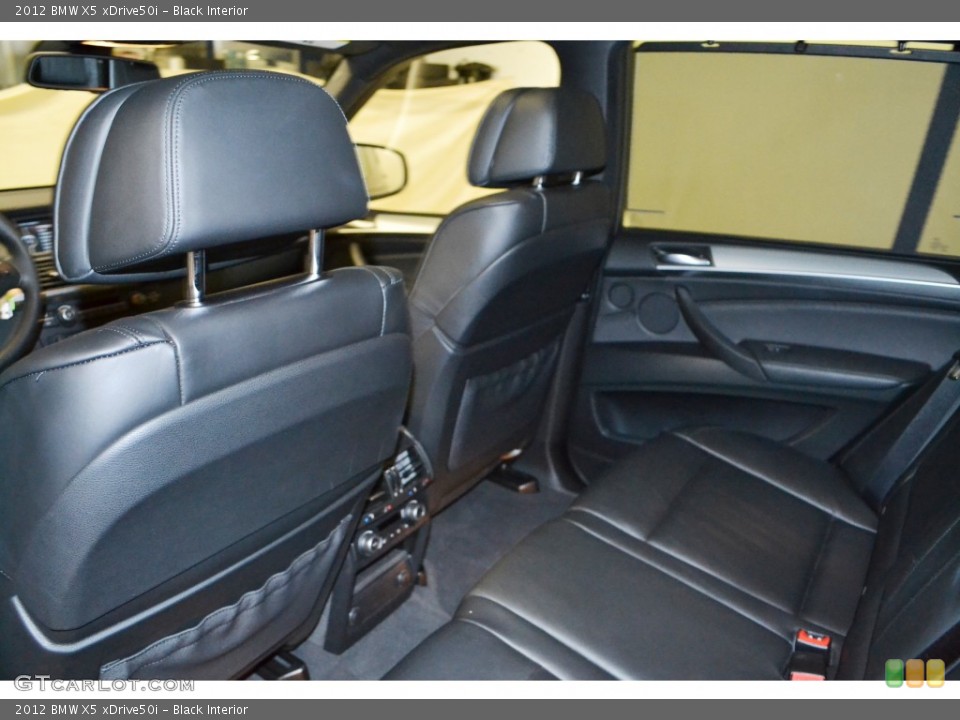 Black Interior Rear Seat for the 2012 BMW X5 xDrive50i #77917768