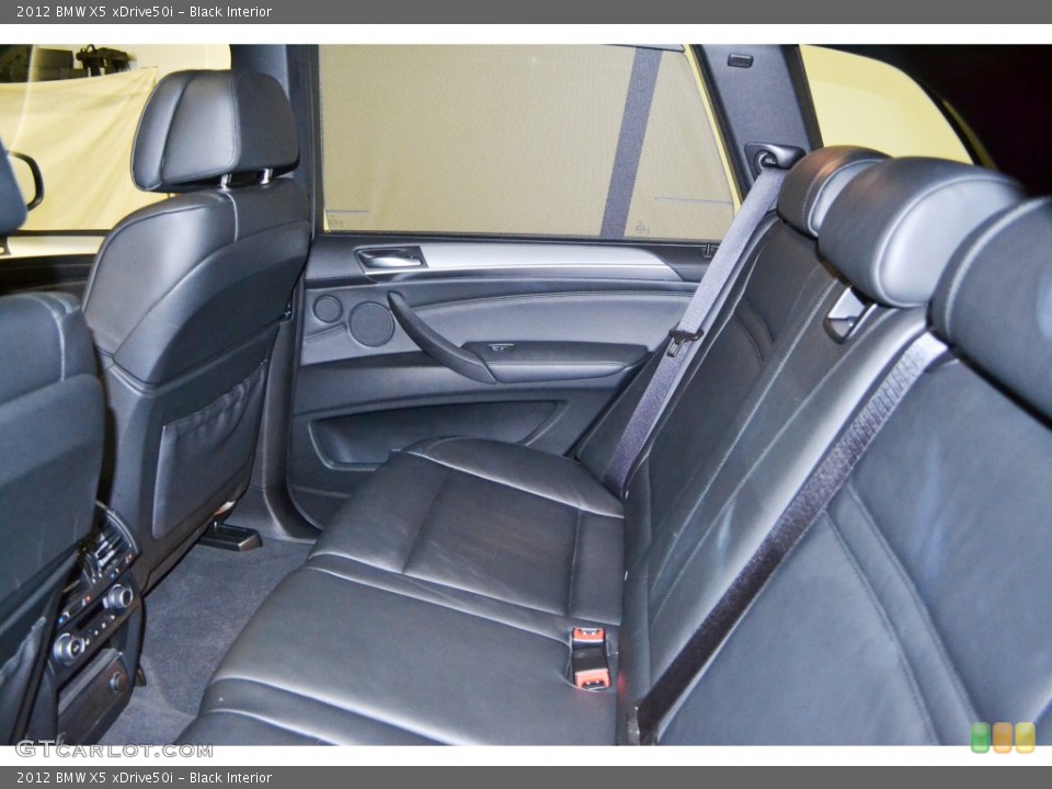 Black Interior Rear Seat for the 2012 BMW X5 xDrive50i #77917801